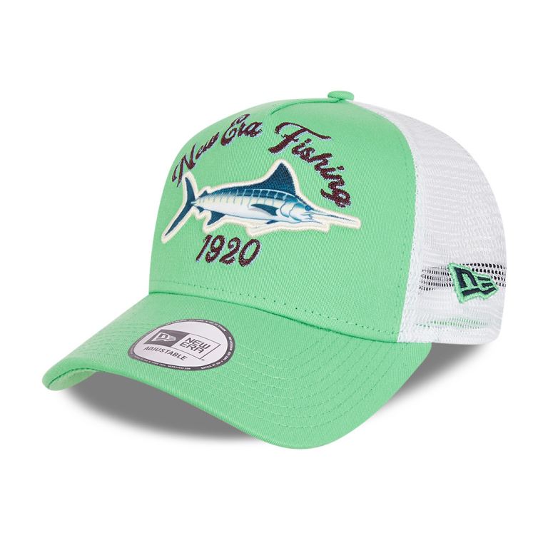 Gorras New Era Truckers Verdes - New Era Fishing 85639CJVW